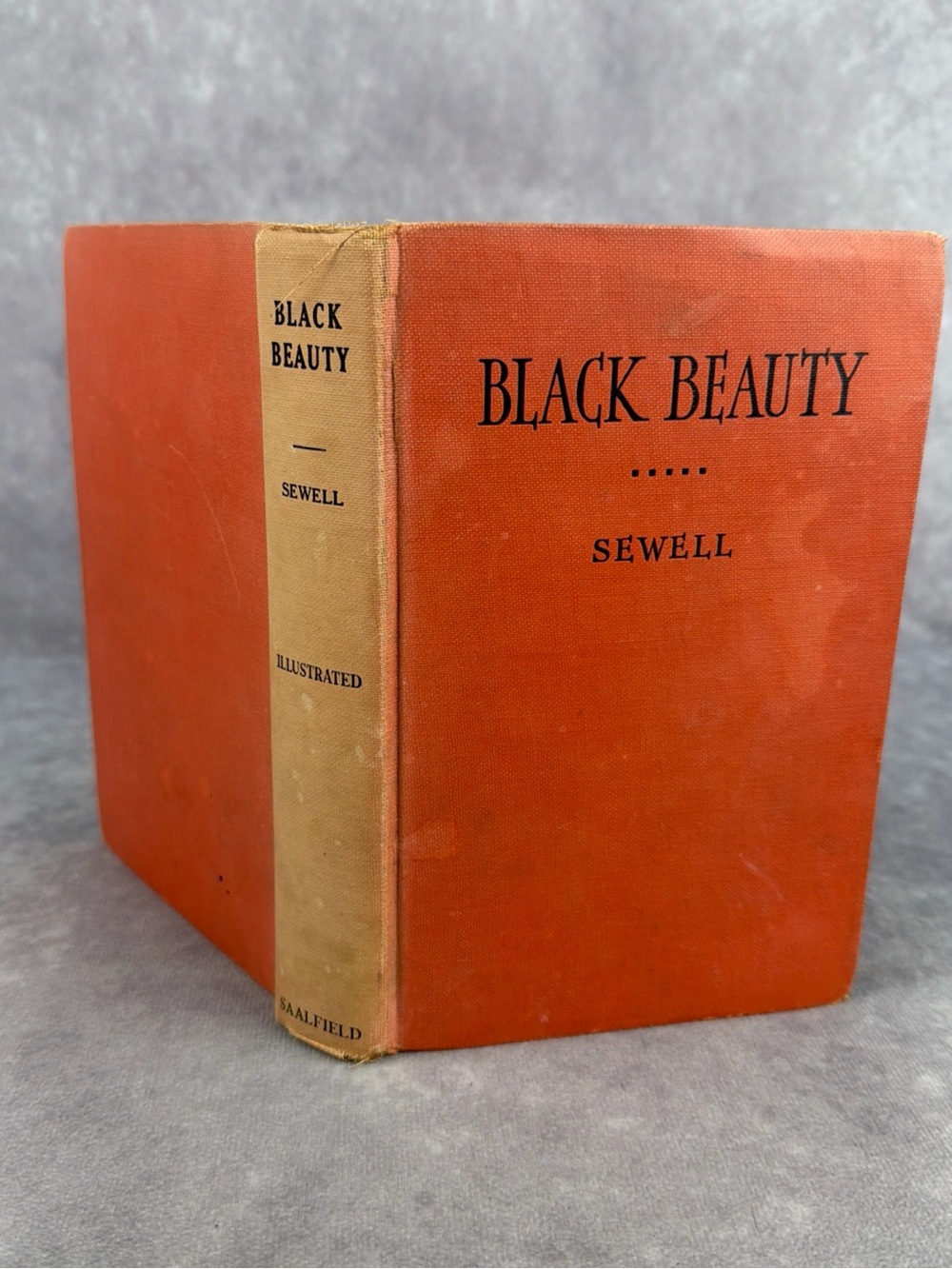 VTG Black Beauty Anna Sewell Illustrated 1924 Saalfield HC Horse Novel